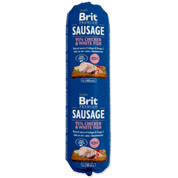 Brit Dog salám Chicken & White Fish 800 g