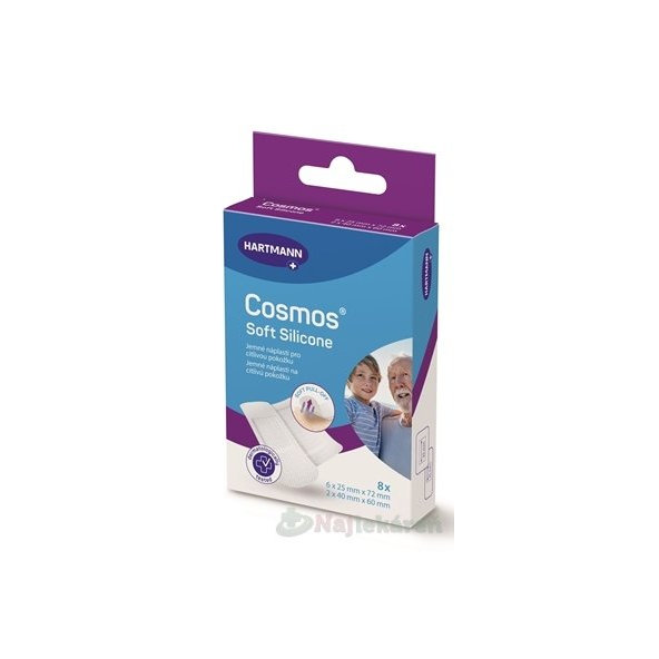 Cosmos Ultra jemné náplasti 25 × 72 mm 6 ks a 40 × 60 mm 2 ks