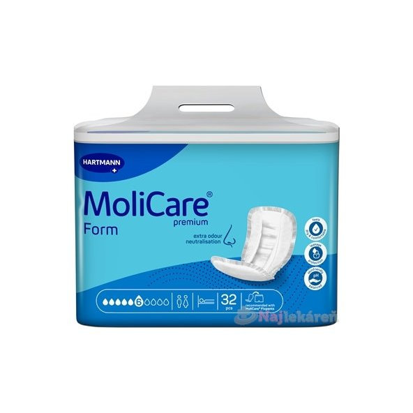 MoliCare Premium Form 6 kapek vkládací pleny 32 ks