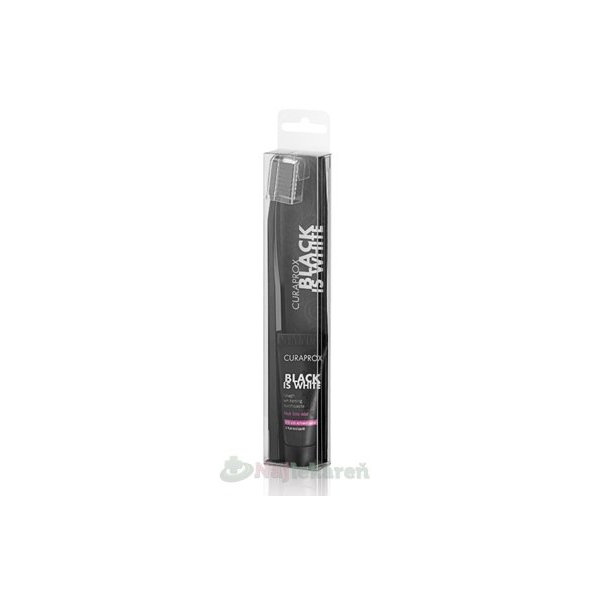Curaprox Black Is White Light-Pack bělicí pasta 8ml a kartáček CS 5460
