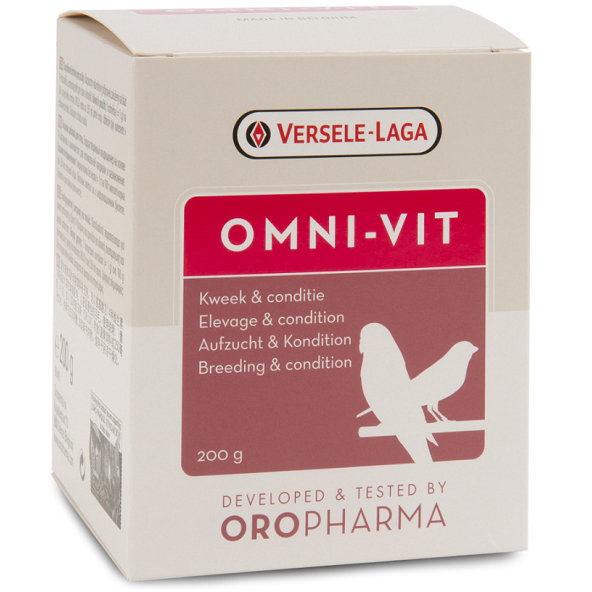 Versele Laga Oropharma Omni-Vit směs vitamínů a aminokyselin pro ptáky 200 g