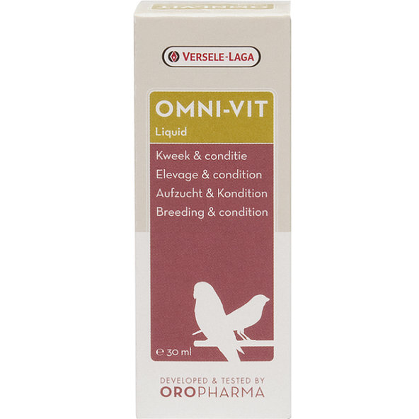 Versele Laga Oropharma Omni-Vit Liquid směs vitamínů a aminokyselin pro ptáky 30 ml