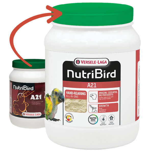 Versele Laga NutriBird A21 dokrmovací směs s nižším obsahem tuku pro papoušky 800 g