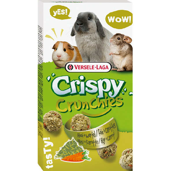 Versele-Laga Crispy Crunchies Hay pamlsek se senem pro hlodavce 75 g