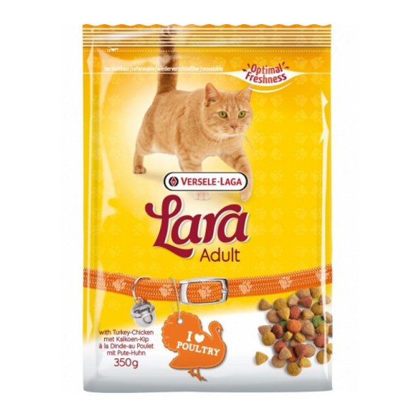 Versele Laga Lara Adult Turkey & Chicken granule s krůtím a kuřecím pro dospělé kočky 350 g