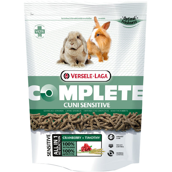 Versele-Laga Complete Cuni Sensitive extrudované pelety pro králíky s citlivým trávením 500 g