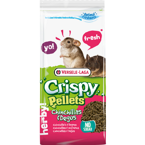 Versele Laga Crispy Pellets Chinchillas & Degus pelety pro činčily a osmáky degu 1 kg