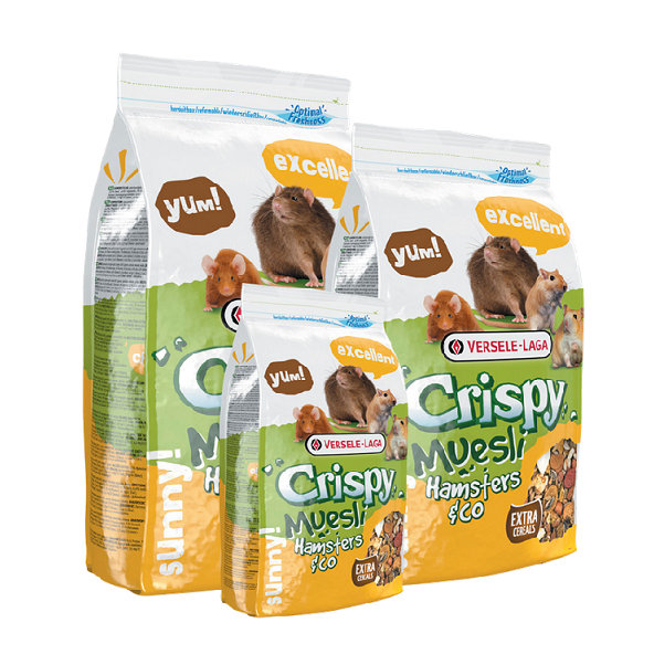 Versele Laga Crispy Muesli Hamsters & Co krmivo pro křečky, potkany a myši 2,75 kg