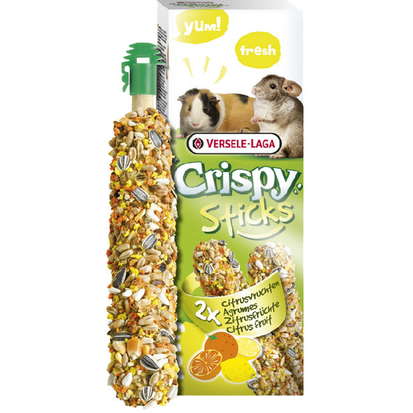 Versele Laga Crispy Sticks morče a činčila pamlsek s citrusovým ovocem 2 ks