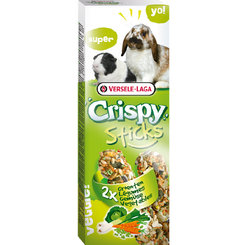 Versele Laga Crispy Sticks králík a morče pamlsek se zeleninou 2 ks 110 g