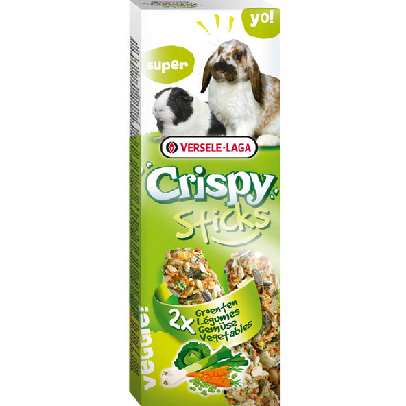 Versele Laga Crispy Sticks králík a morče pamlsek se zeleninou 2 ks 110 g