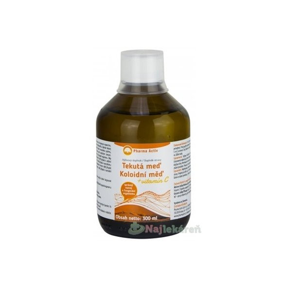 Pharma Activ Tekutá měď + vitamín C 300 ml