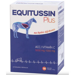 Equitussin Plus přípravek pro koně pro lepší dýchání 14×10 g