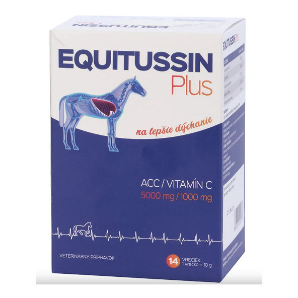 Equitussin Plus přípravek pro koně pro lepší dýchání 14×10 g