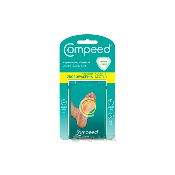 Compeed gélová náplast na mozoly střední 6 ks