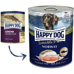 Happy Dog Premium Fleisch Pur konzerva pro psy losos 400 g