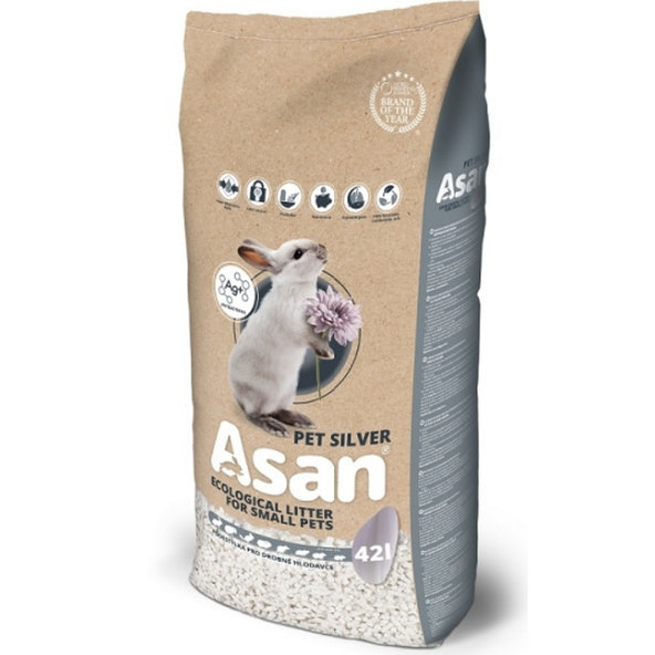 ASAN Pet Silver podestýlka pro hlodavce 42l