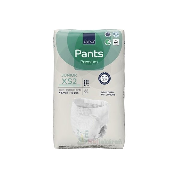 Abena Pants Premium Junior XS2 navlékací kalhotky 18 ks