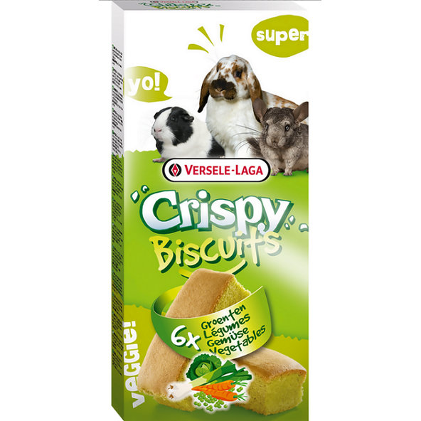 Versele Laga Crispy Biscuits Vegetables pamlsek se zeleninou 6 ks 70 g
