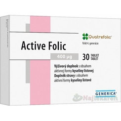 Generica Active Folic kyselina listová 30 tablet