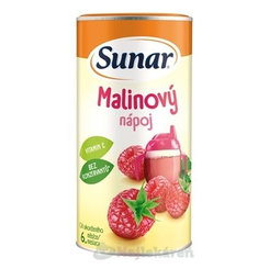 SUNAR Rozpustný nápoj malinový prášek 6m+ 200 g
