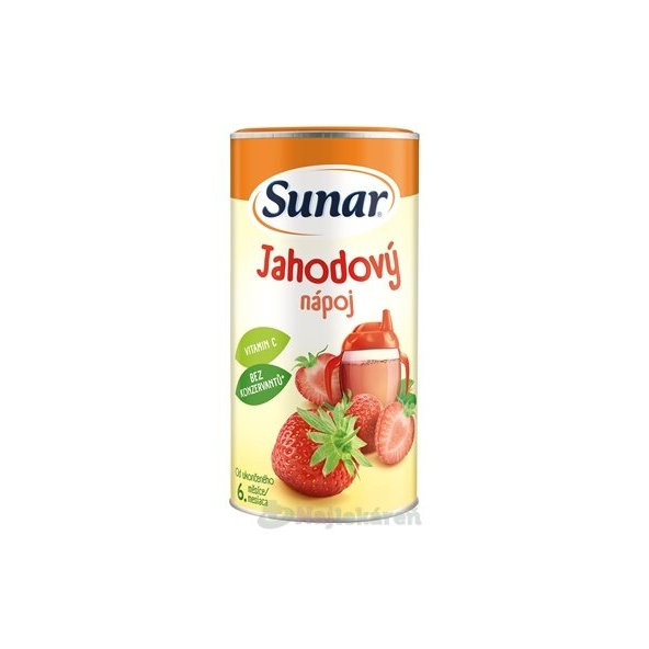 SUNAR Rozpustný nápoj jahodový prášek 6m+ 200 g