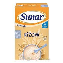 SUNAR Cereální kaše rýžová 4m+ 210 g