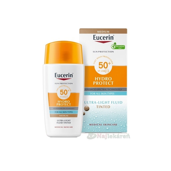 EUCERIN Sun Ultra lehký fluid SPF 50+ Medium 50 ml