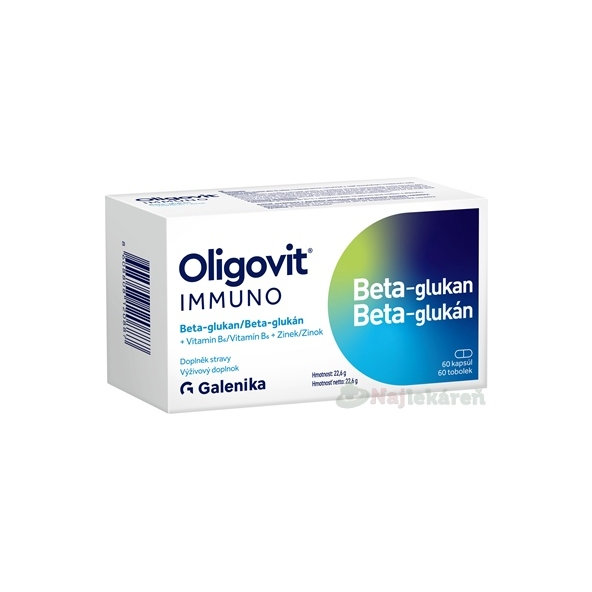 Oligovit Immuno beta-glukan 60 kapslí