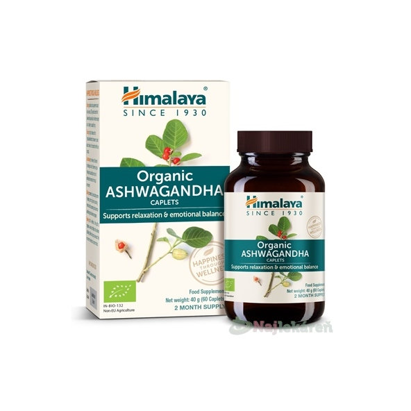 Himalaya Organic Ashwagandha 60 kapslí