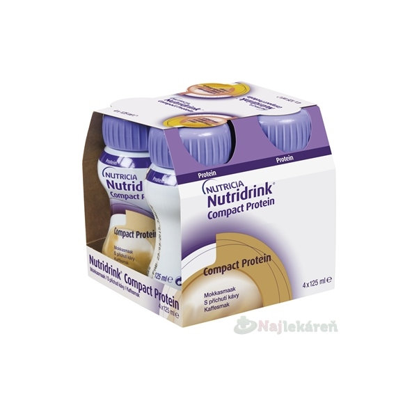 Nutridrink Compact Protein s příchutí mocca 4 x 125 ml