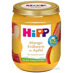 HiPP BIO příkrm jablko mango jahody 5m+ 160 g
