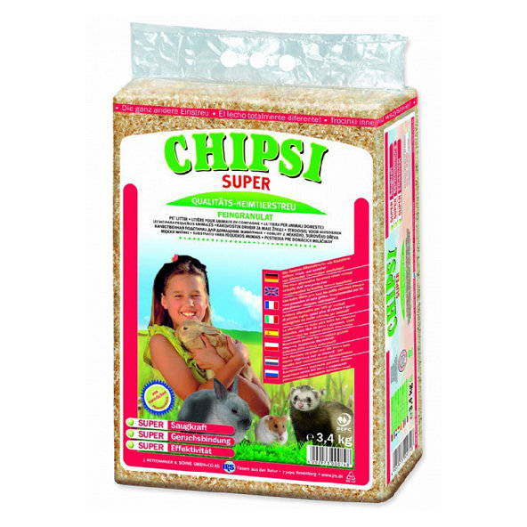 Chipsi Super podestýlka pro hlodavce hobliny 3,4 kg