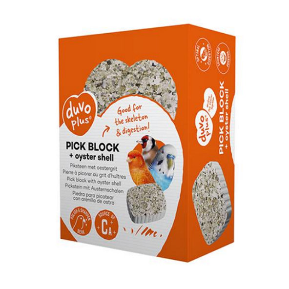 Duvo+ Blok s ústřicovým gritem pro ptáky 200 g
