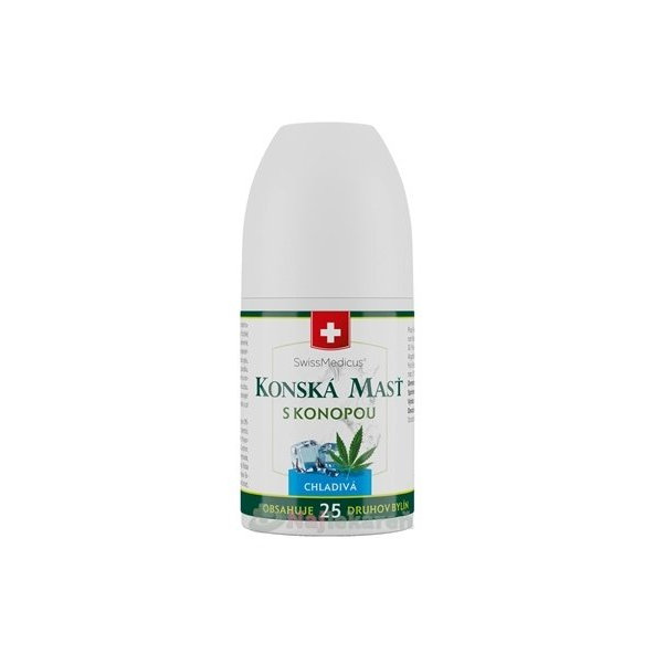 Koňská mast s konopím chladivá roll-on na bolest 90 ml