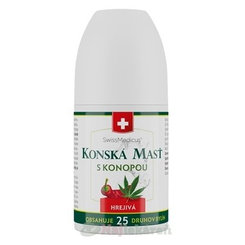 Koňská mast s konopím hřejivá roll-on na bolest 90 ml