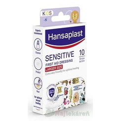 Hansaplast Sensitive Kids dětská náplast Zvířátka XL 10 ks