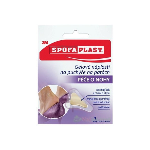 3M Spofaplast 912N náplasti gelové na puchýře na patách 4 ks
