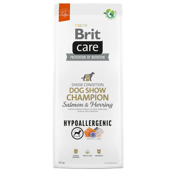 Brit Care Dog Hypoallergenic Show Champion Salmon a Herring 12 kg