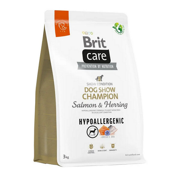 Brit Care Dog Hypoallergenic Show Champion Salmon a Herring 3 kg