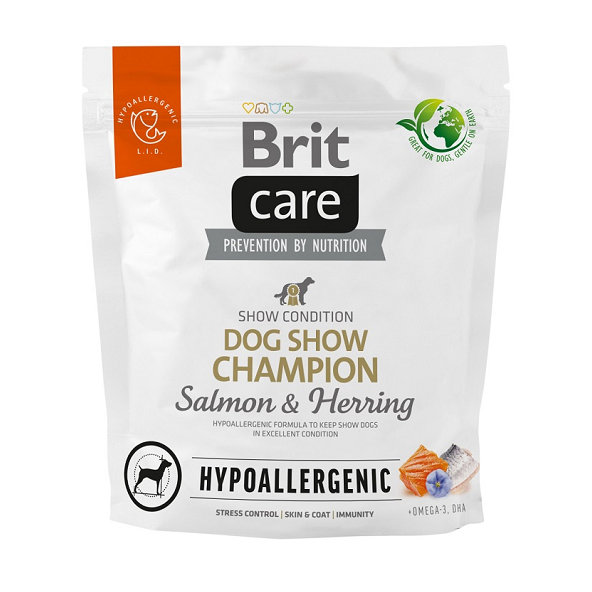 Brit Care Dog Hypoallergenic Show Champion Salmon a Herring 1 kg
