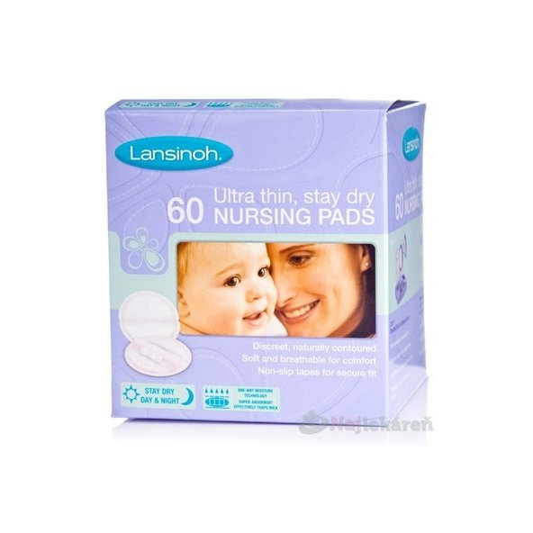 Lansinoh jednorázové vložky do podprsenky 60 ks