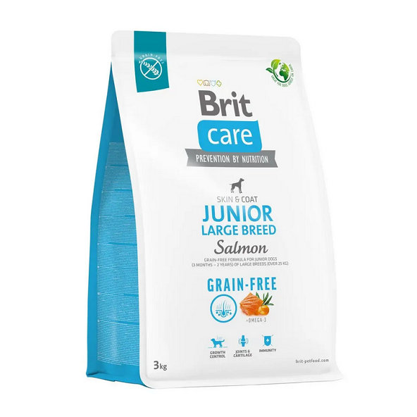 Brit Care Dog Grain Free Junior Large Breed Salmon 3 kg