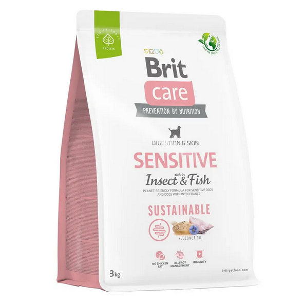 Brit Care Dog Sustainable Sensitive Insect a Fish 3 kg