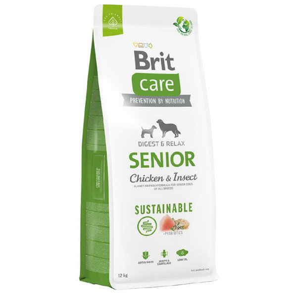 Brit Care Dog Sustainable Senior Chicken a Insect 12 kg