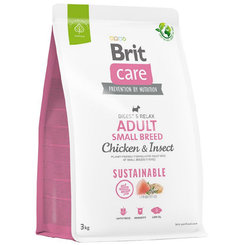 Brit Care Dog Sustainable Adult Small Breed Chicken a Insect 3 kg