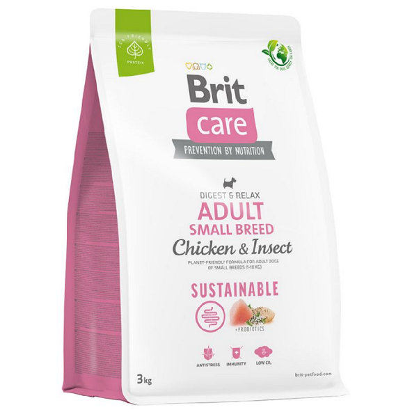 Brit Care Dog Sustainable Adult Small Breed Chicken a Insect 3 kg