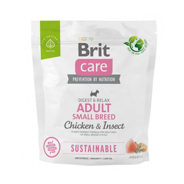 Brit Care Dog Sustainable Adult Small Breed Chicken a Insect 1 kg
