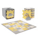 Kinderkraft Select penová podložka Luno Shapes 185x165 cm Yellow 30 ks