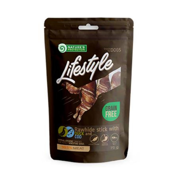 Natures Protection kožní tyčinka treska a kachna 75 g